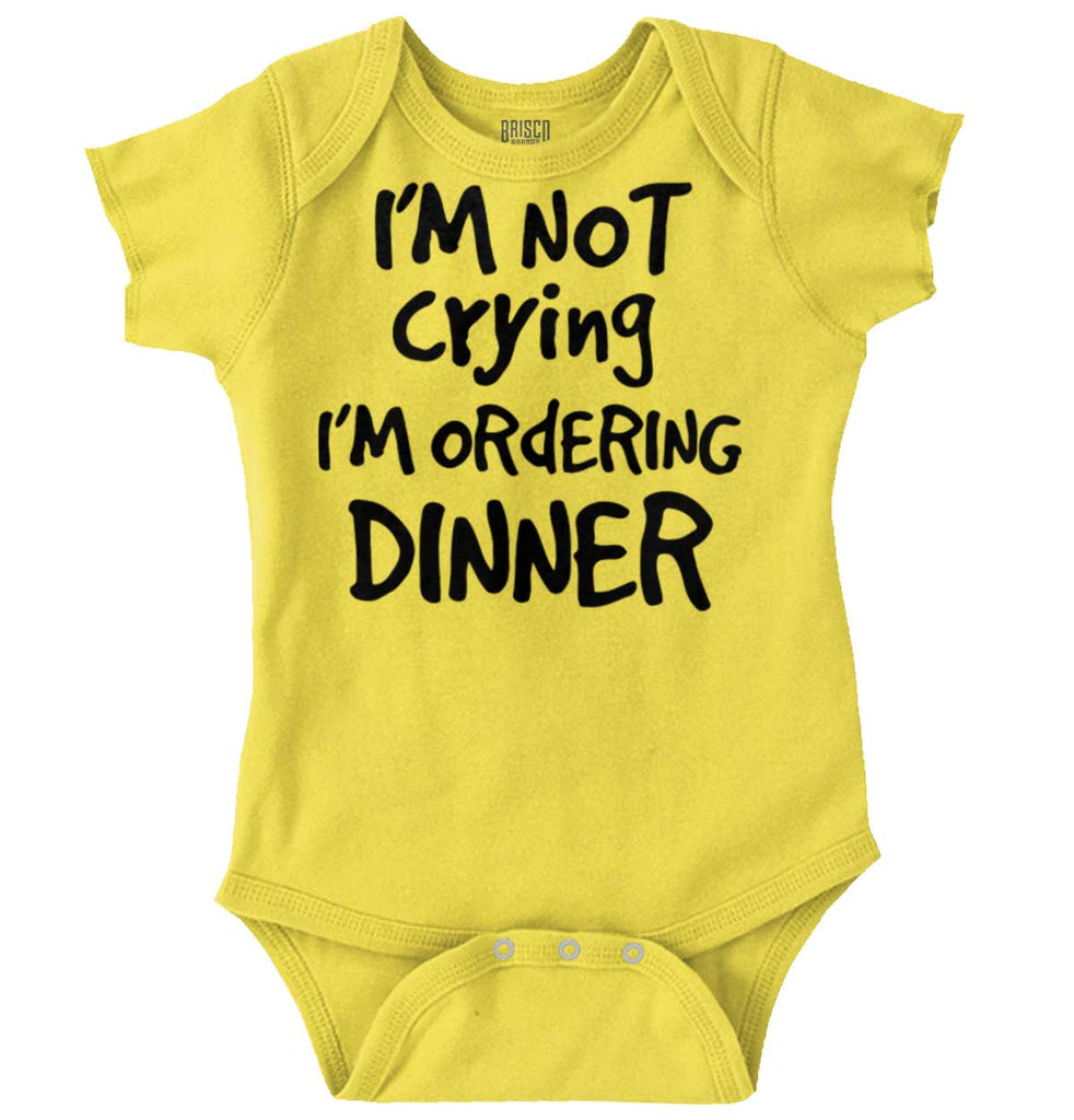 Ordering Dinner Romper Bodysuit-Direct To Garment Print-Brisco Baby