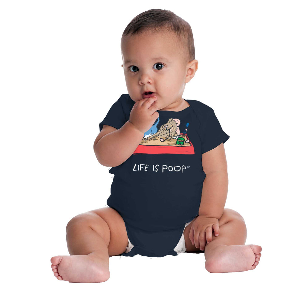 Dog Sandbox Romper Bodysuit-Direct To Garment Print-Brisco Baby