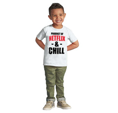 Netflix & Chill Infant Toddler T Shirt-Direct To Garment Print-Brisco Baby