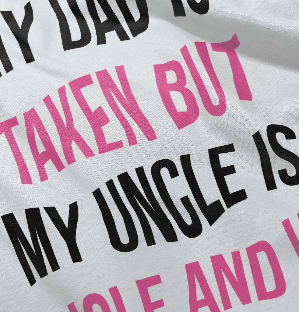 Dad Taken Uncle Sing Ringer Romper Bodysuit-Direct To Garment Print-Brisco Baby