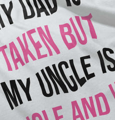 Dad Taken Uncle Sing Ringer Romper Bodysuit-Direct To Garment Print-Brisco Baby