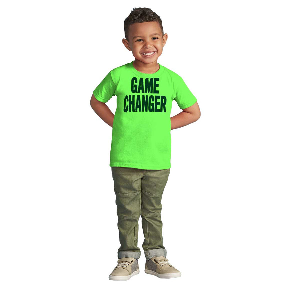 Game Changer Infant Toddler T Shirt-Direct To Garment Print-Brisco Baby