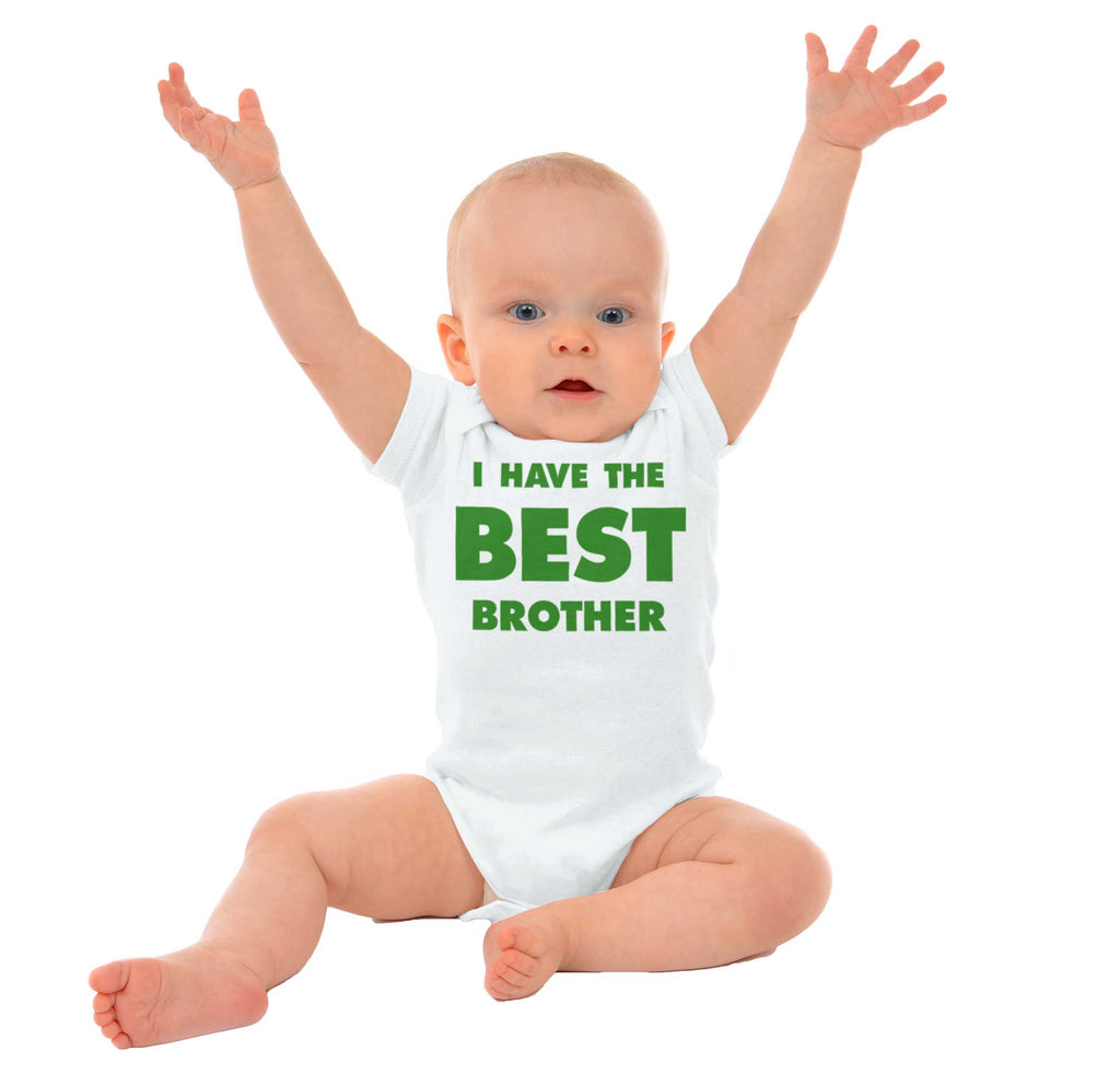 I Have The Best Brother Romper Bodysuit-Direct To Garment Print-Brisco Baby
