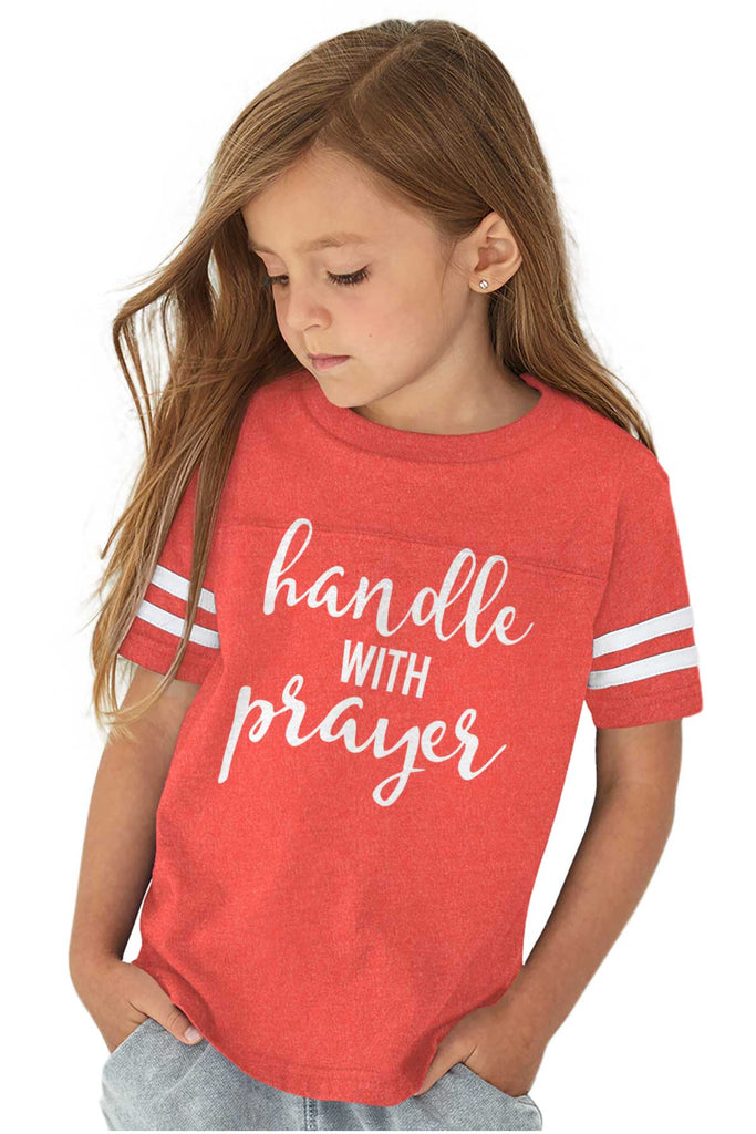 Prayer Care Toddler Football Jersey Tee-Direct To Garment Print-Brisco Baby