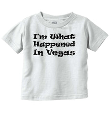 Happened In Vegas Infant Toddler T Shirt-Direct To Garment Print-Brisco Baby