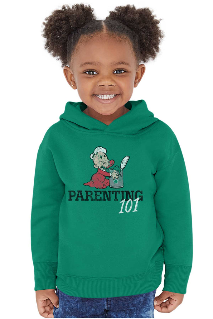 Parenting 101 Toddler Pullover Hoodie-Direct To Garment Print-Brisco Baby