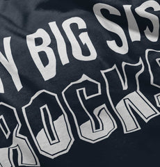 My Big Sis Rocks Romper Bodysuit-Direct To Garment Print-Brisco Baby