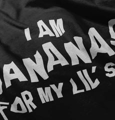 Bananas For Lil Sis Infant Toddler T Shirt-Direct To Garment Print-Brisco Baby