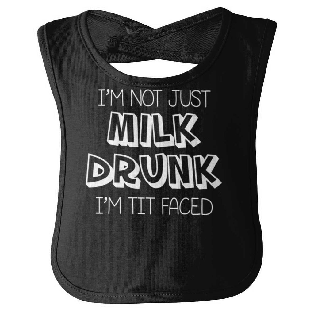 Milk Drunk Infant Baby Bib-Direct To Garment Print-Brisco Baby