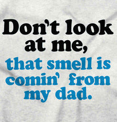 Smell From Dad Infant Baby Bib-Direct To Garment Print-Brisco Baby