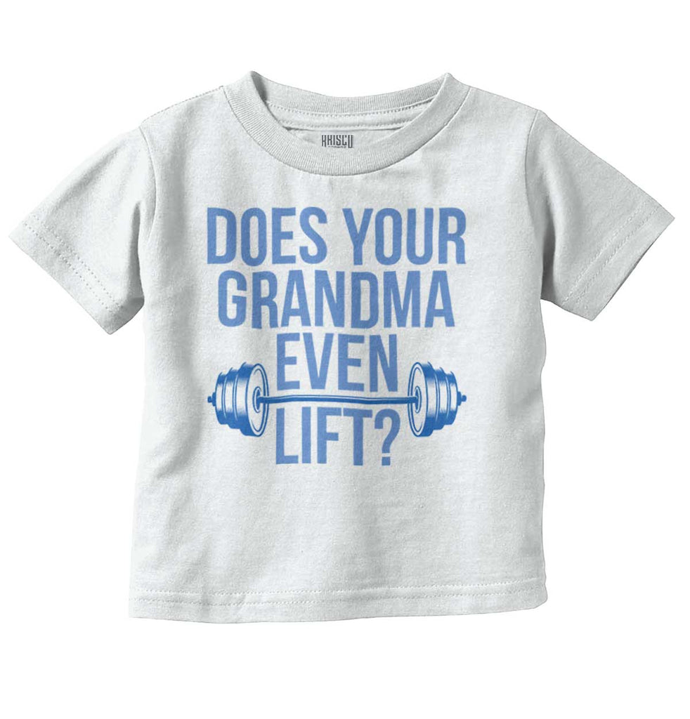 Grandma Lift Infant Toddler T Shirt-Direct To Garment Print-Brisco Baby