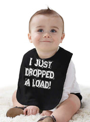 Dropped Load Infant Baby Bib-Direct To Garment Print-Brisco Baby