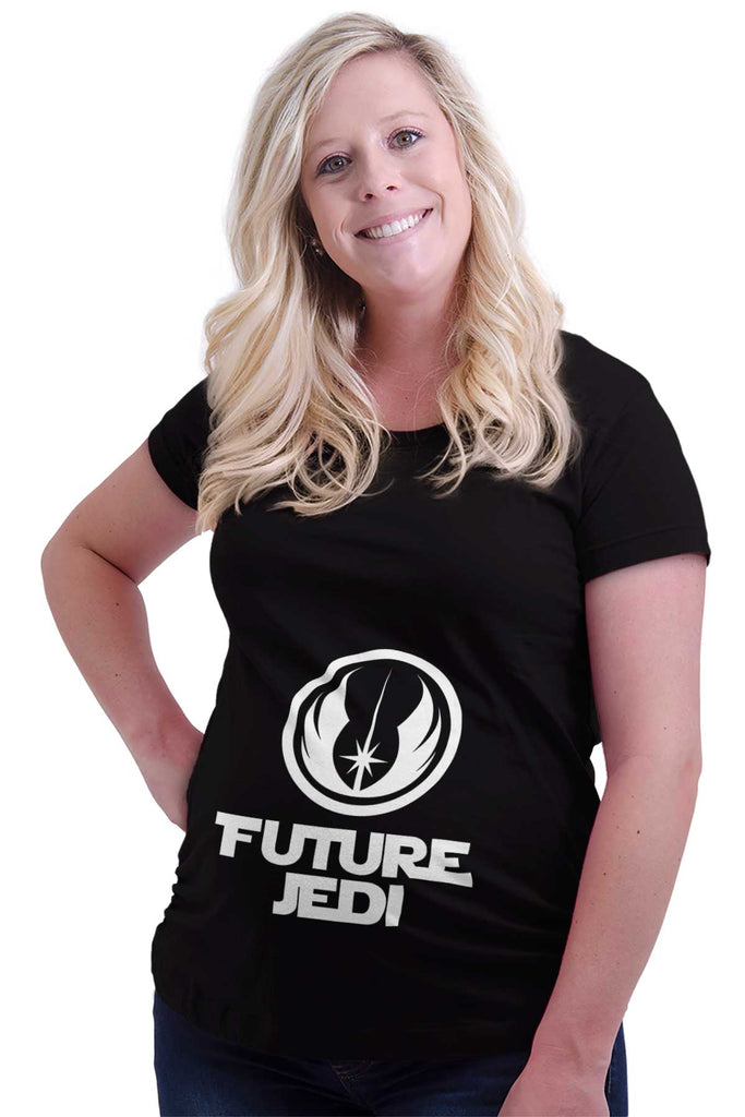 Future Jedi Maternity T-Shirt-Direct To Garment Print-Brisco Baby