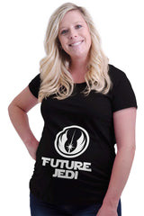Future Jedi Maternity T-Shirt-Direct To Garment Print-Brisco Baby