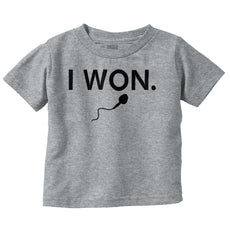 Won The Race Infant Toddler T Shirt-Direct To Garment Print-Brisco Baby