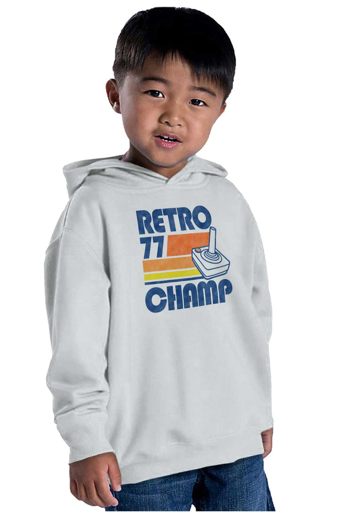 Retro 77 Champ Gamer Dragons Toddler Pullover Hoodie-Direct To Garment Print-Brisco Baby
