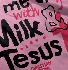 Milk And Jesus Infant Baby Bib-Direct To Garment Print-Brisco Baby