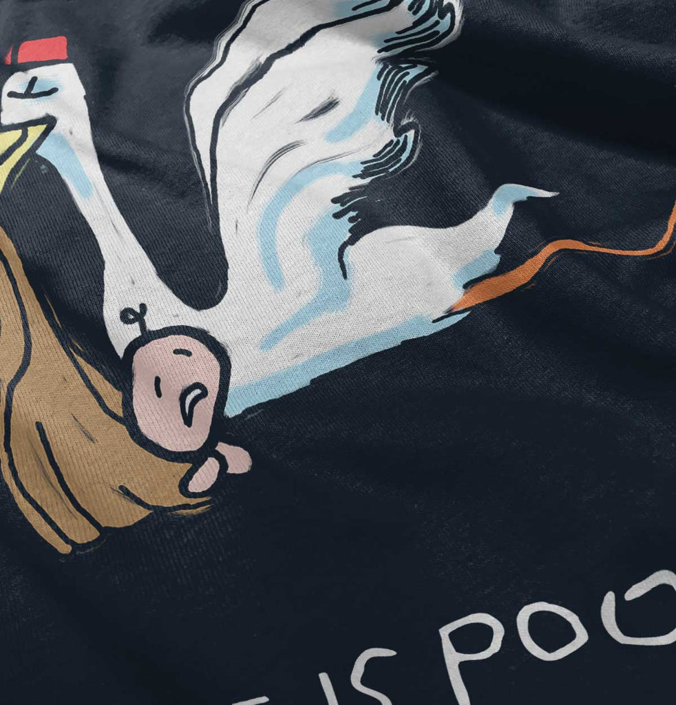 Stork Infant Toddler T Shirt-Direct To Garment Print-Brisco Baby