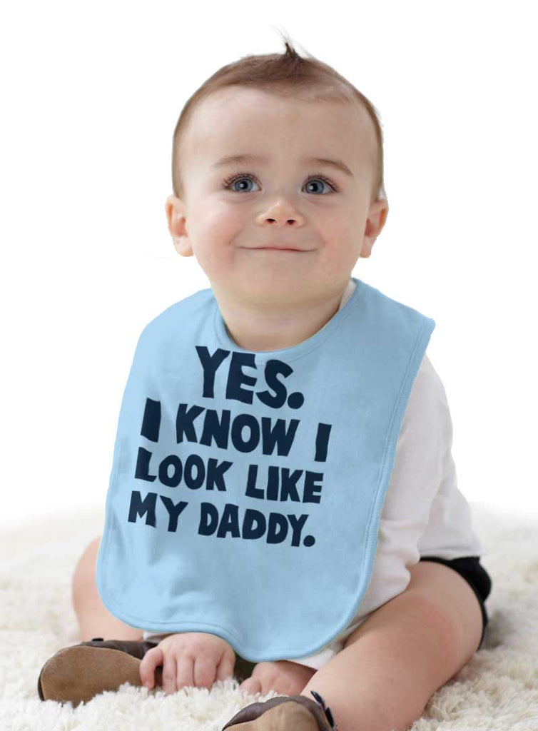 Look Like Daddy Infant Baby Bib-Direct To Garment Print-Brisco Baby