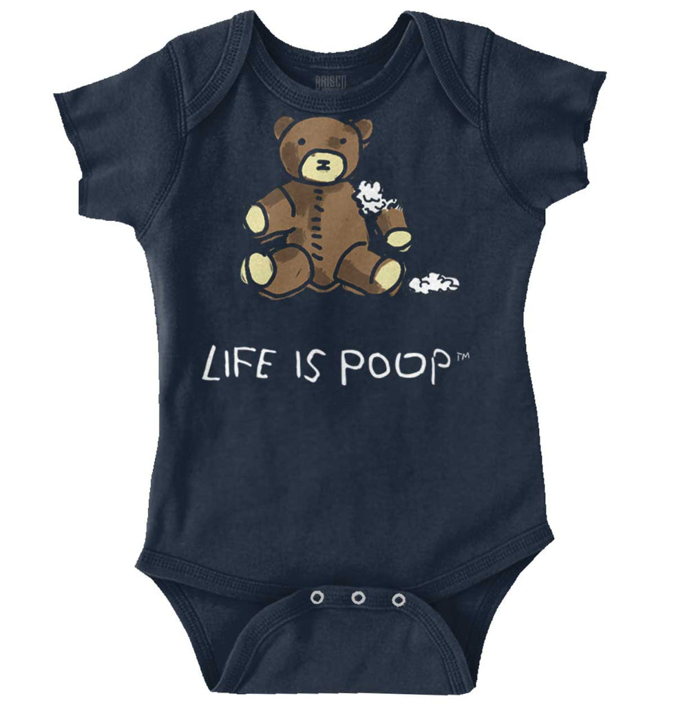 Ripped Teddy Bear Romper Bodysuit-Direct To Garment Print-Brisco Baby