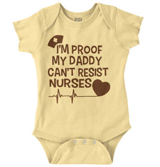 Can't Resist Nurses Romper Bodysuit-Direct To Garment Print-Brisco Baby