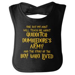 Quidditch Dumbledore Infant Baby Bib-Direct To Garment Print-Brisco Baby