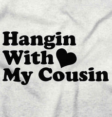 Hangin With Cousin Infant Baby Bib-Direct To Garment Print-Brisco Baby