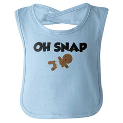 Oh Snap Gingerbread Infant Baby Bib-Direct To Garment Print-Brisco Baby