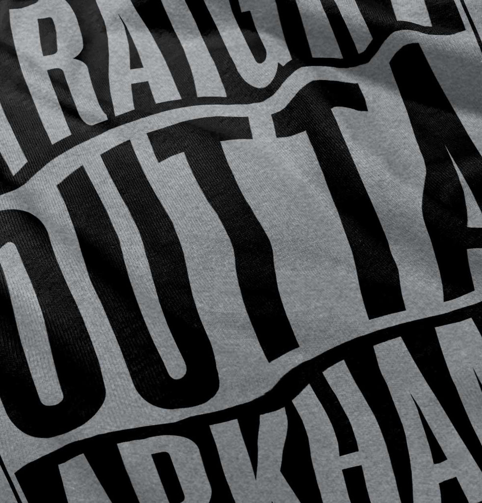 Straight Outta Arkham Romper Bodysuit-Direct To Garment Print-Brisco Baby