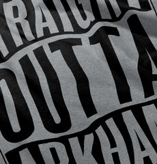 Straight Outta Arkham Romper Bodysuit-Direct To Garment Print-Brisco Baby