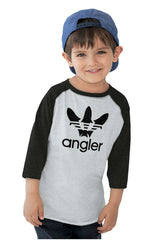 Angler Baseball T-Shirt-Direct To Garment Print-Brisco Baby