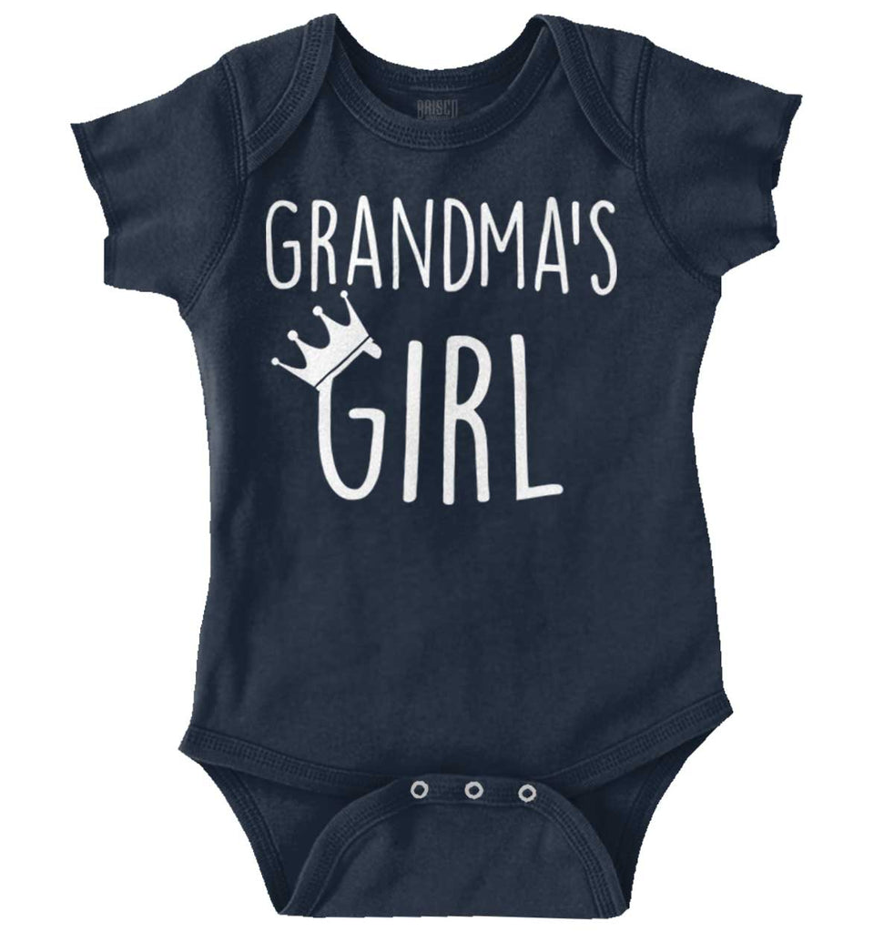 Grandma's Girl Romper Bodysuit-Direct To Garment Print-Brisco Baby