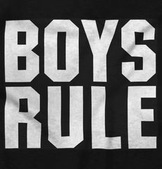 Boys Rule Romper Bodysuit-Direct To Garment Print-Brisco Baby