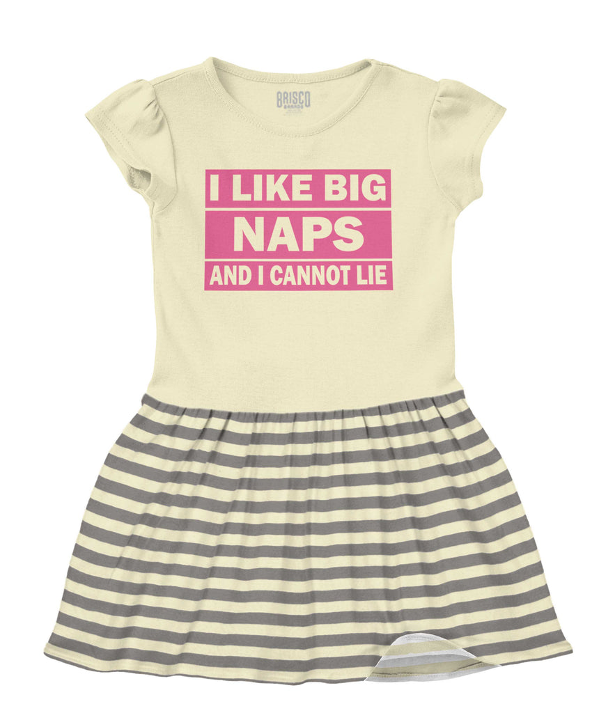 Big Naps Baby Striped Skirt Dress-Direct To Garment Print-Brisco Baby
