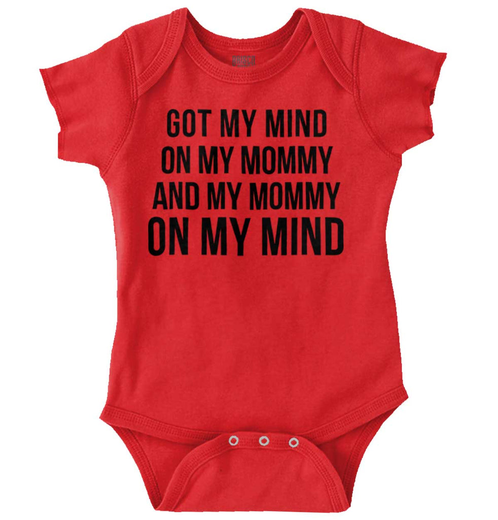 Mind On Mommy Romper Bodysuit-Direct To Garment Print-Brisco Baby