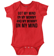 Mind On Mommy Romper Bodysuit-Direct To Garment Print-Brisco Baby