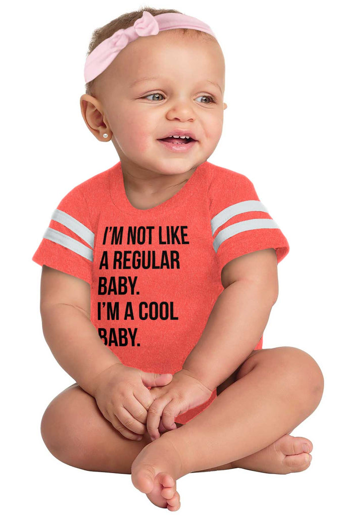 Cool Baby Football Romper Bodysuit-Direct To Garment Print-Brisco Baby