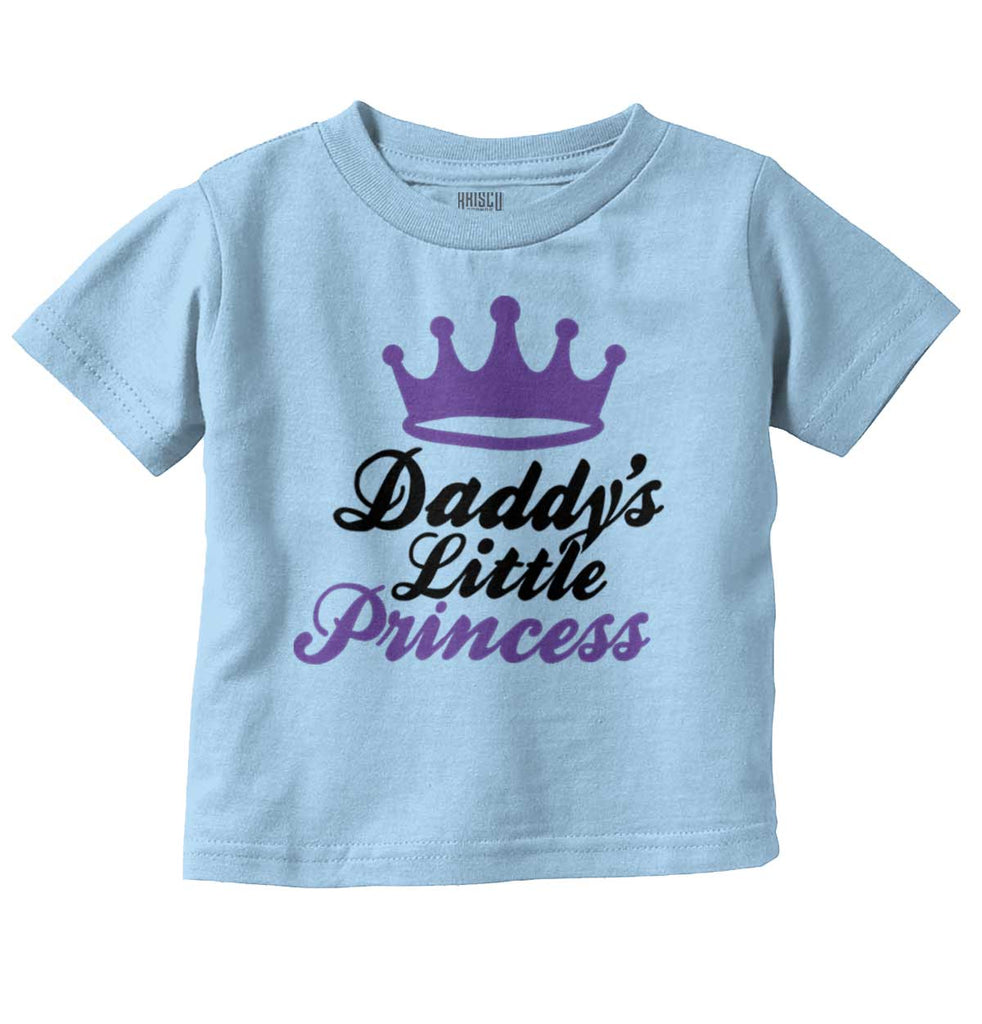 Daddy's Little Princess Infant Toddler T Shirt-Direct To Garment Print-Brisco Baby