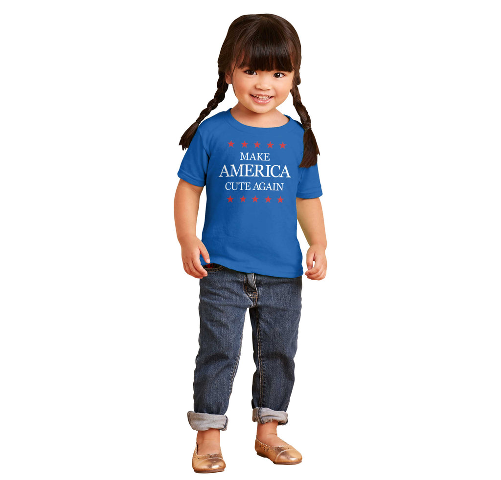 America Cute Again Infant Toddler T Shirt-Direct To Garment Print-Brisco Baby