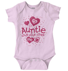Auntie Loves Me Romper Bodysuit-Direct To Garment Print-Brisco Baby