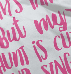 Aunt is Single Solid Baby Infant Dress-Direct To Garment Print-Brisco Baby