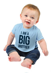I Am A Big Brother Infant Baby Bib-Direct To Garment Print-Brisco Baby