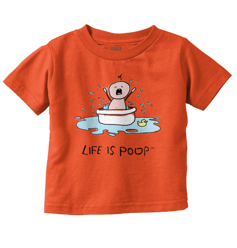 Crying Bath Infant Toddler T Shirt-Direct To Garment Print-Brisco Baby