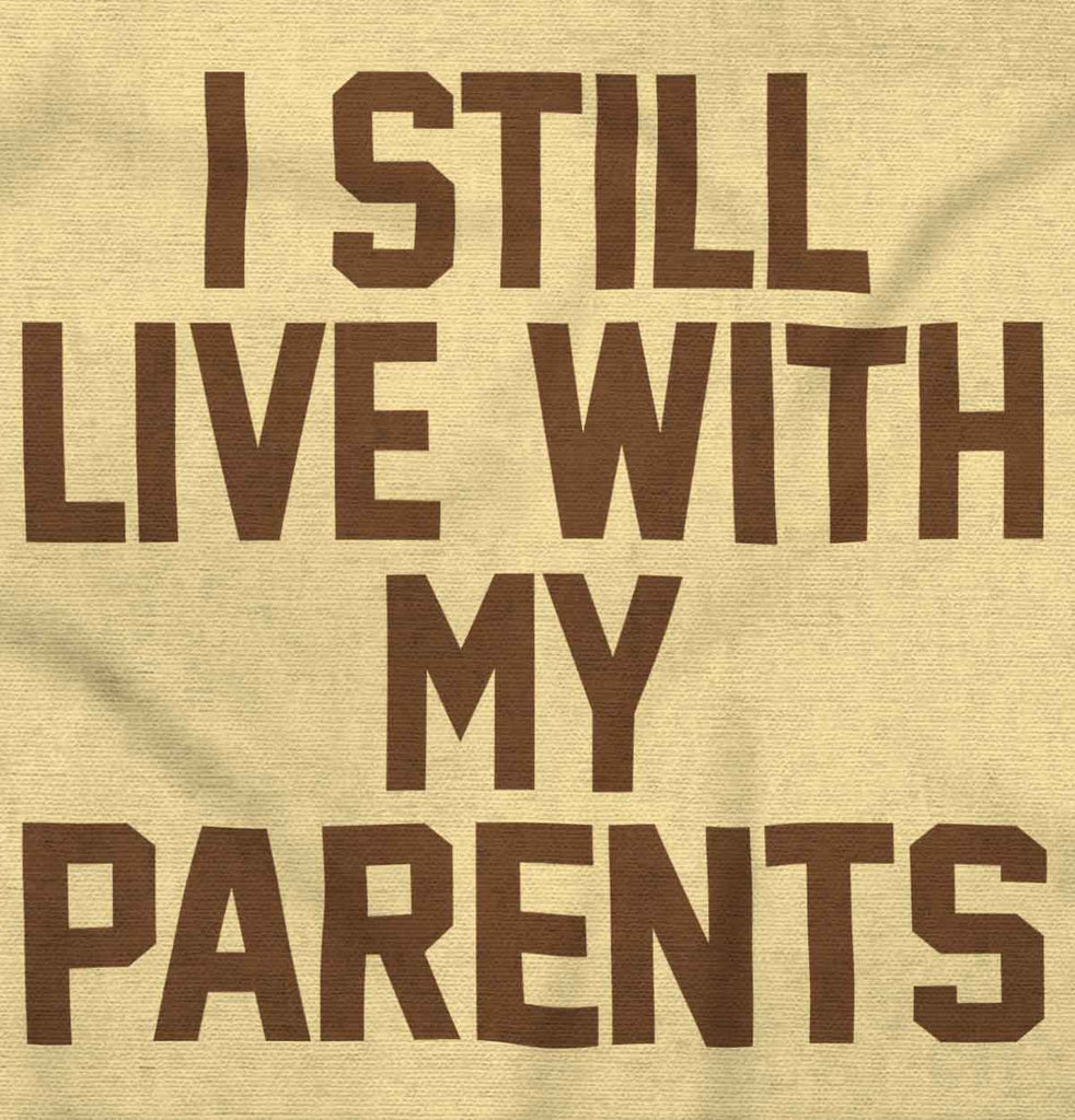 Live With My Parents Romper Bodysuit-Direct To Garment Print-Brisco Baby