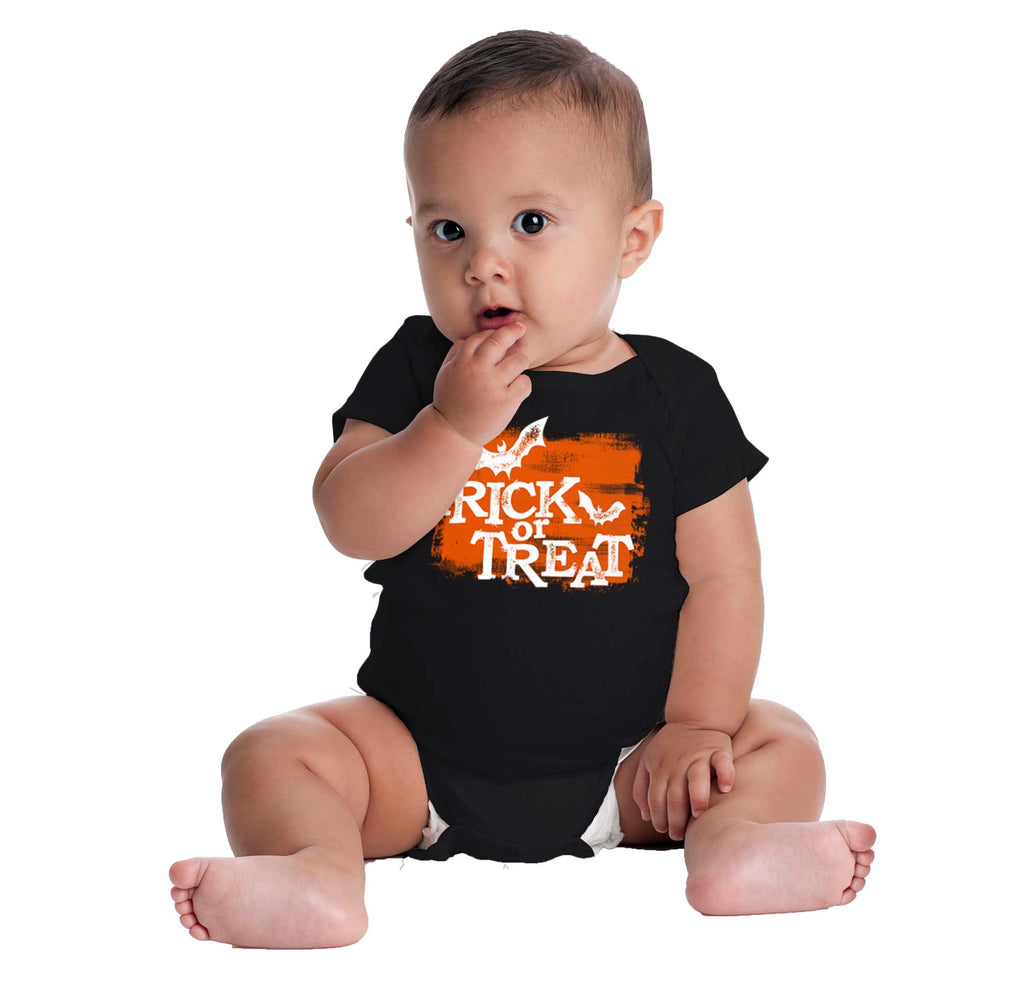 Trick or Treat Romper Bodysuit-Direct To Garment Print-Brisco Baby