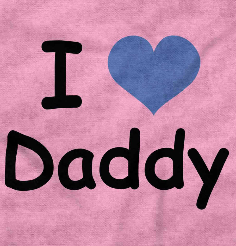I Heart Daddy Toddler Baseball-Direct To Garment Print-Brisco Baby