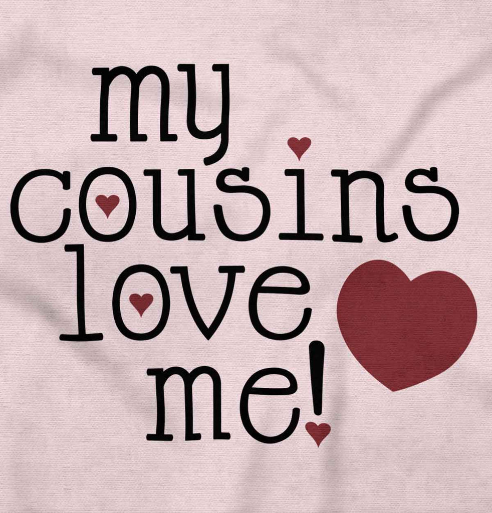 Cousins Love Me Toddler Ruffled Trim T-Shirt-Direct To Garment Print-Brisco Baby
