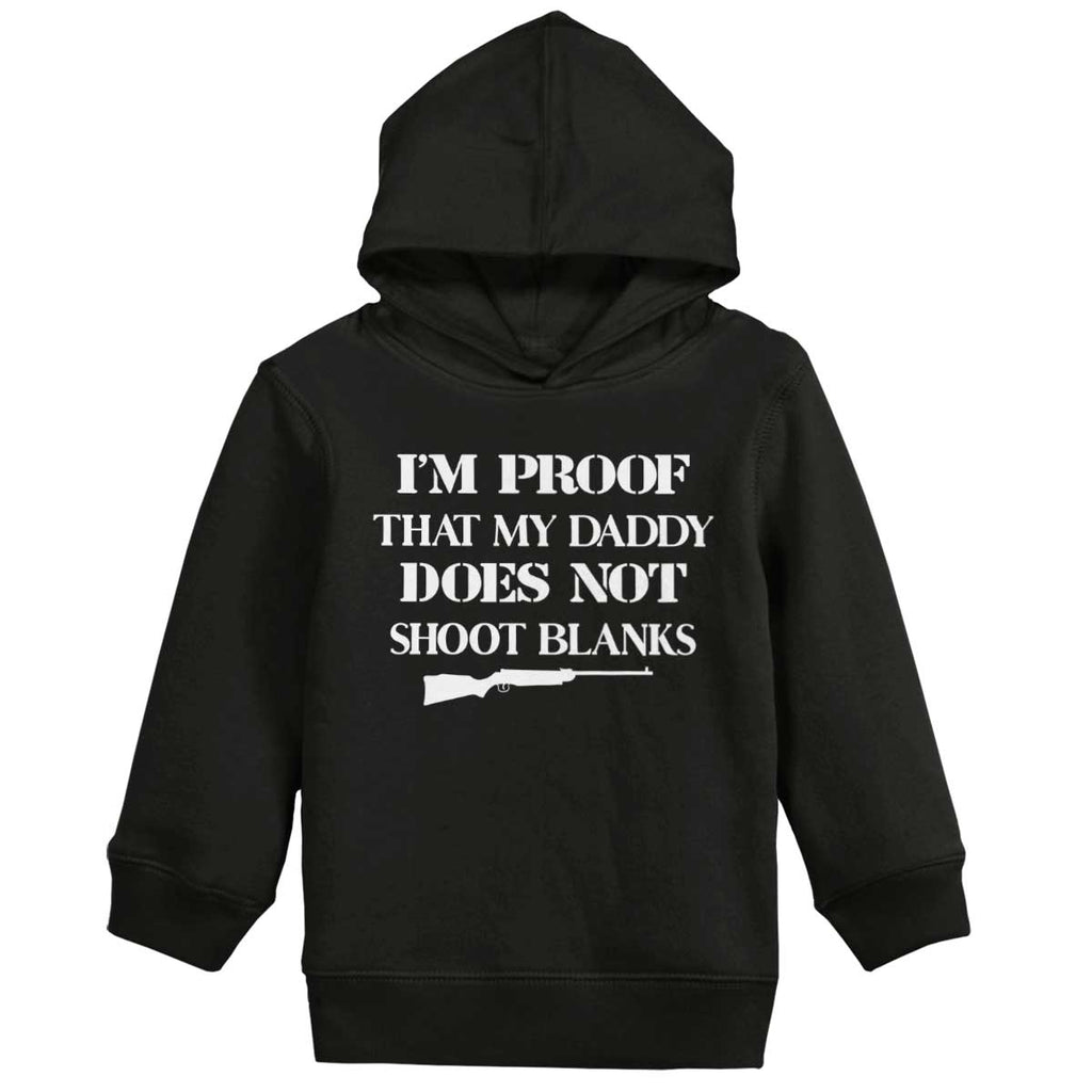 Shoot Blanks Toddler Pullover Hoodie-Direct To Garment Print-Brisco Baby