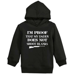 Shoot Blanks Toddler Pullover Hoodie-Direct To Garment Print-Brisco Baby