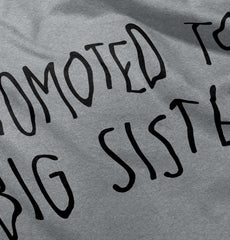 Promoted To Big Sister Romper Bodysuit-Direct To Garment Print-Brisco Baby